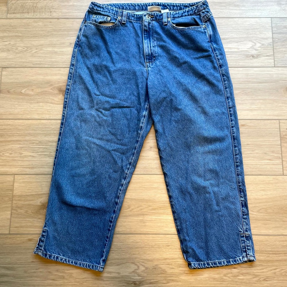 Liz Claiborne Lizwear Jeans Womens 12 Blue Denim High Rise Straight Leg Vintage